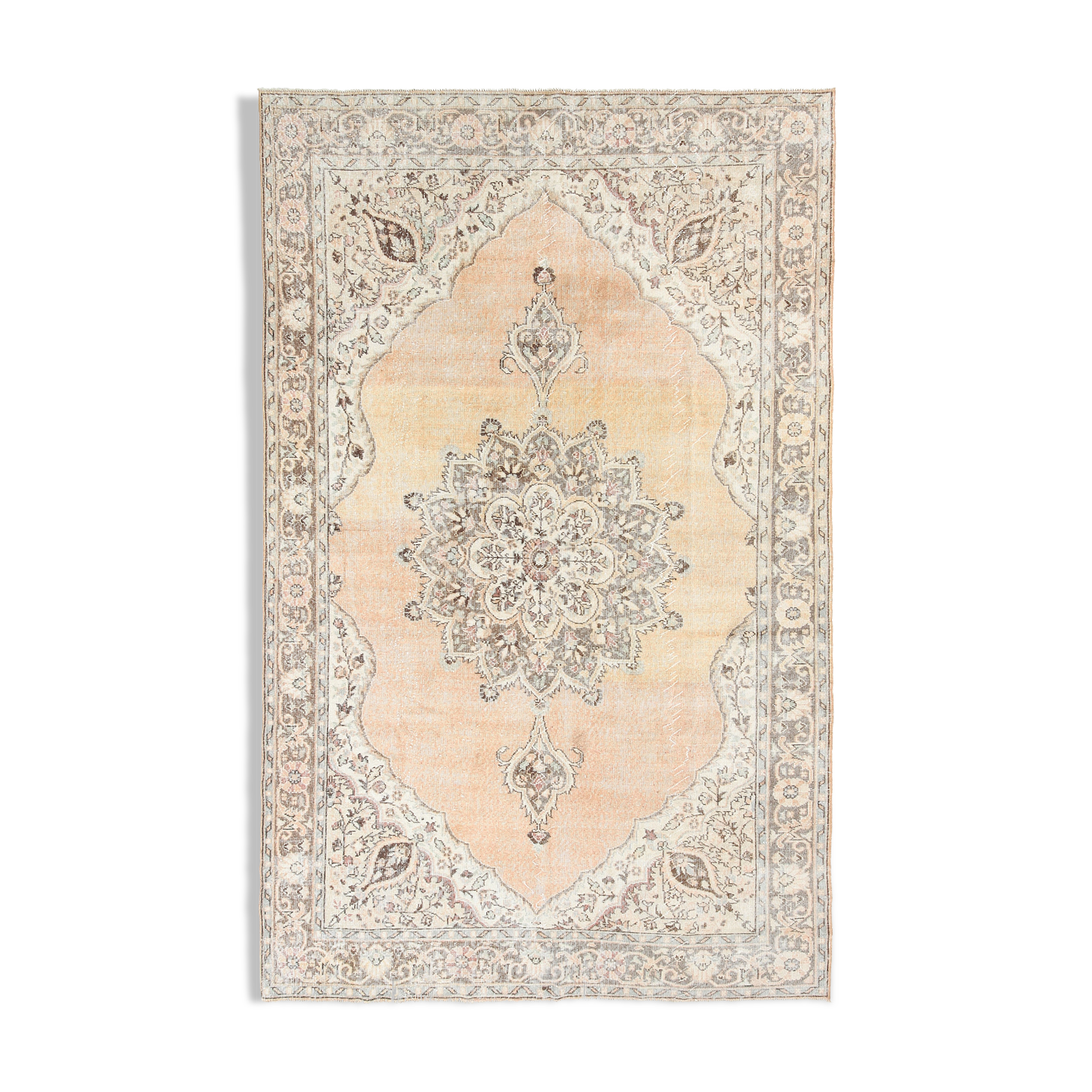 7x11 classic turkish vintage rug, vintage carpet rug 331x205cm