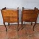 Pair of Louis XV style bedside tables in cherry wood