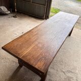 Large oak farm table