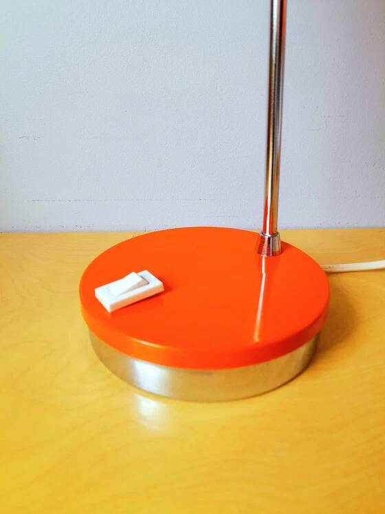 Orange eyeball lamp, G.Reggiani 70s