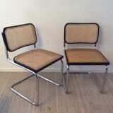 Pair of chairs Marcel Breuer Cesca B32