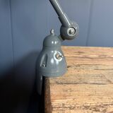 Dark grey Jielde three-arm clamp table lamp