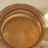 set of 2 smoked yellow amber vintage Pernod SA glasses