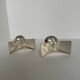 Vintage Modernist Pair Of WMF Ikora Silver Plated Candle Holders