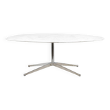 Florence Knoll for Knoll. Marble and chrome-plated metal table. 1970s. LS54931408H