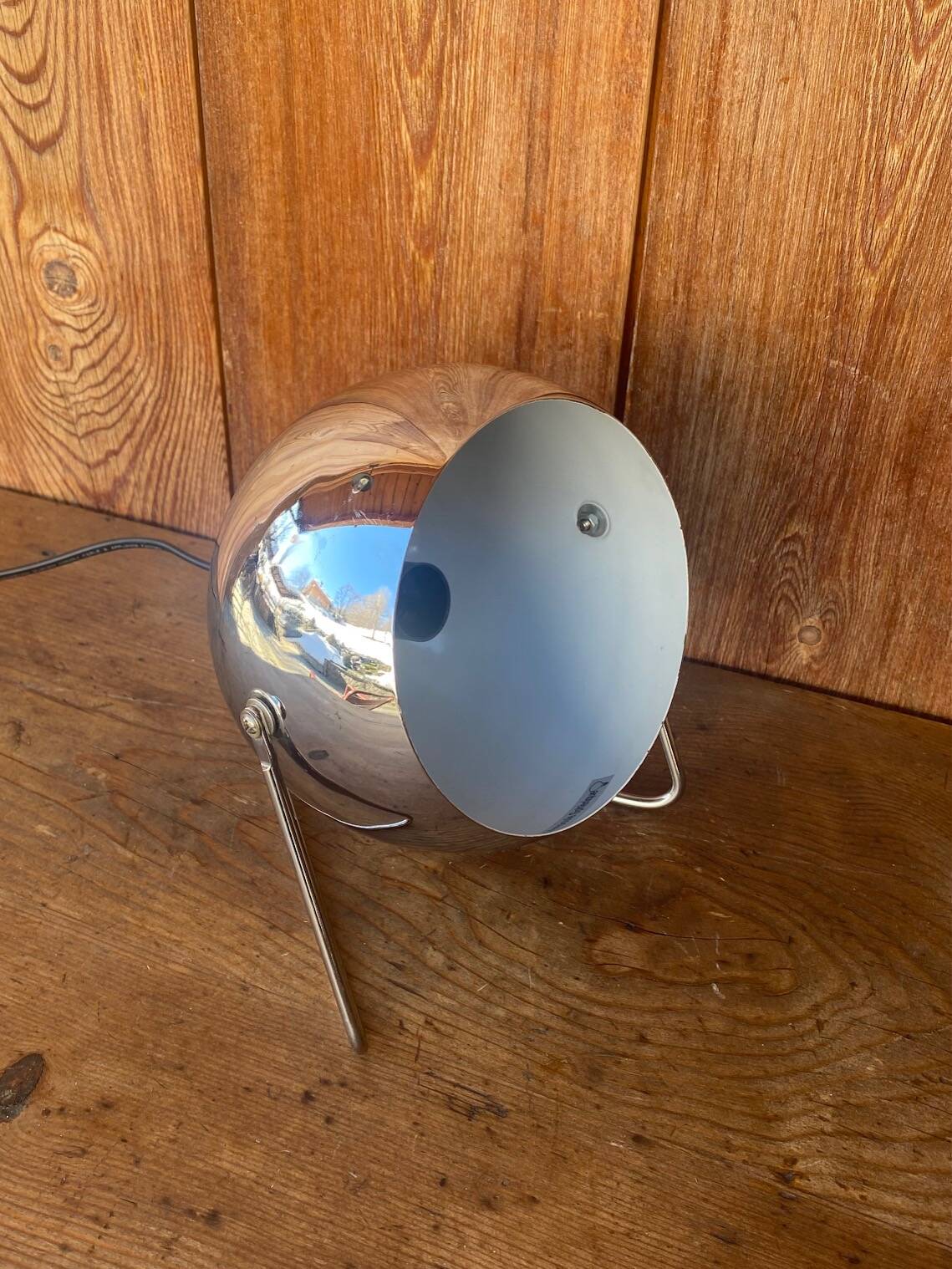 Paire de lampes esprit « Eye-ball » en métal