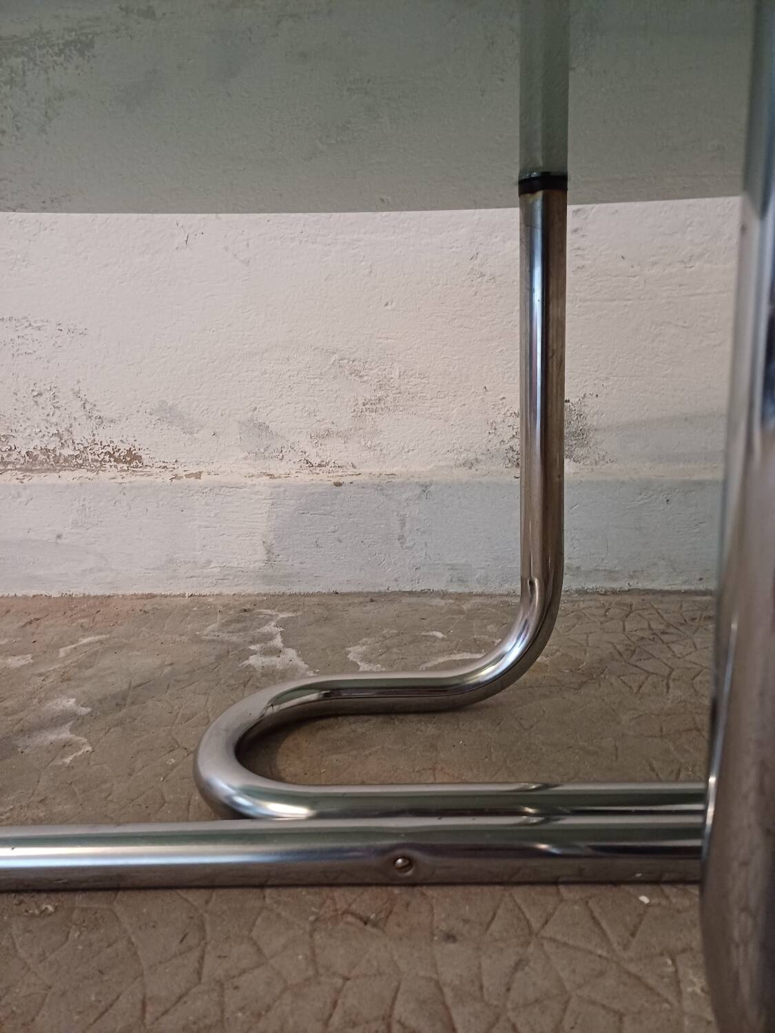 Designer chrome coffee table