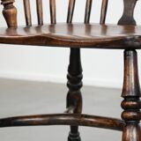 English antique set of 2 Windsor chairs with character, beautiful colouring