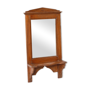 miroir de barbier art deco piece d'origine Inde 36x12x67cm