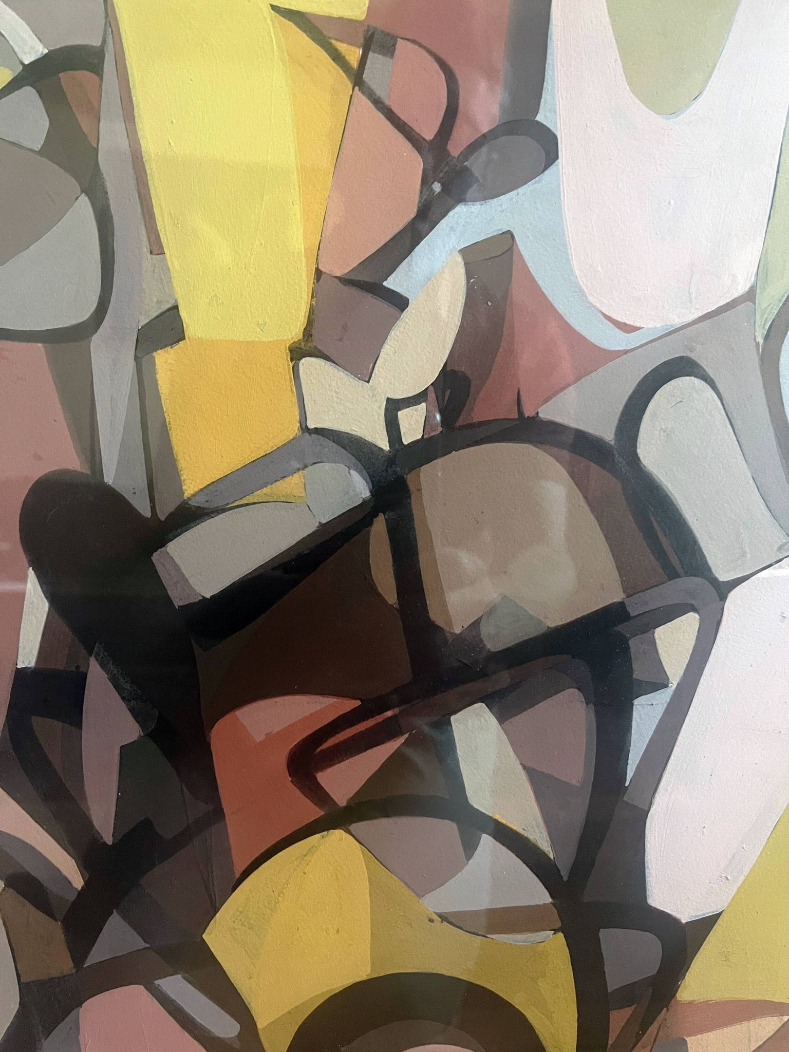 Tableau Abstraction Carlo MARANGIO (né en 1936)