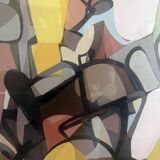 Tableau Abstraction Carlo MARANGIO (né en 1936)