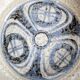 Vintage Søholm Denmark blue stoneware ceramic mid-century bowl