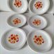 6 flower power plates from the 70s