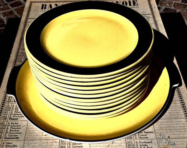 Service d'assiettes et plat, Villeroy et Boch, année 50 60  design