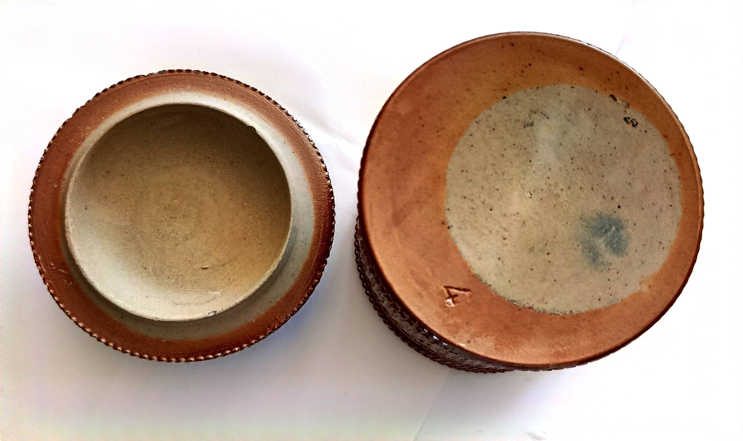 Pot à tabac en grès vernissé