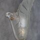 Large Art Deco wall light from the 1930s/40s in brass and thick frosted glass signed.