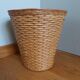 Wicker rattan wastepaper basket