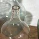 Antique colored demijohns (c.1920). Set of 3 pieces