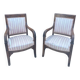 Paire de fauteuils français en Acajou d’époque restauration