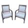 Paire de fauteuils français en Acajou d’époque restauration