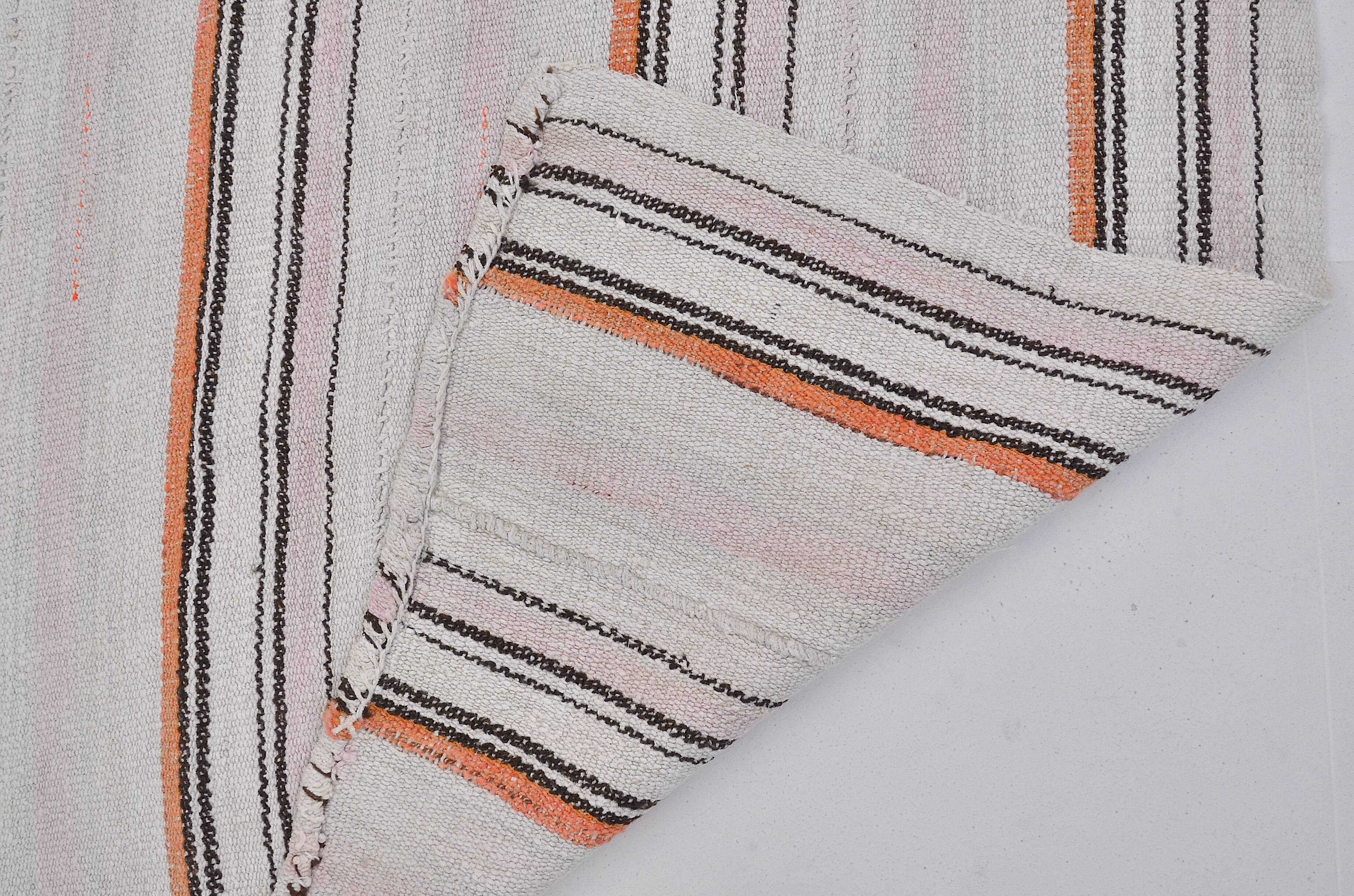 Stripe Anatolian Oushak Kilim Rug sku 3660