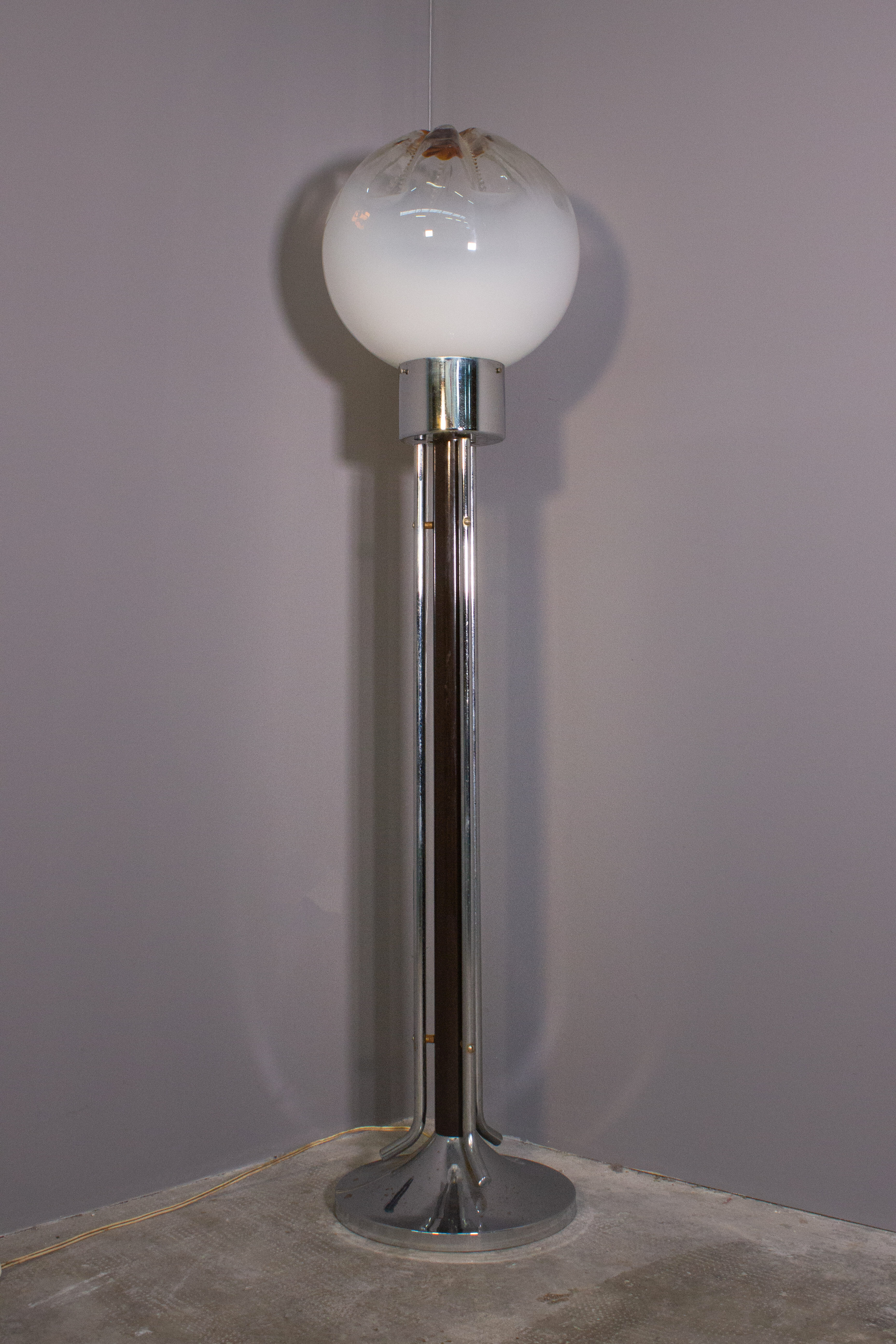 Mazega murano glass floor lamp from the 70s