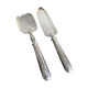 Art Deco dessert service covers in silver metal