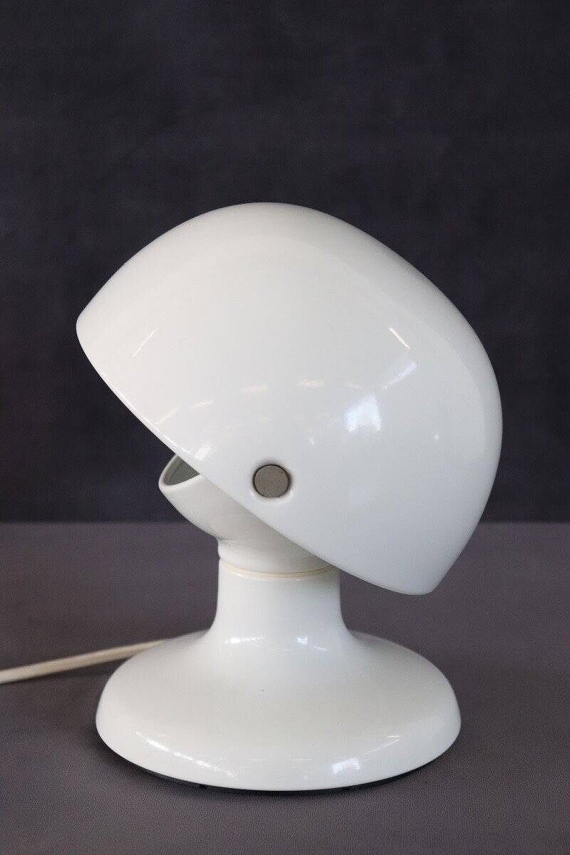 White Metal Table Lamp By Tobia And Afra Scarpa For Flos, 1960s