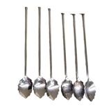 6 Vintage Cocktail Spoons From The Spritzer & Fuhrmann Brand