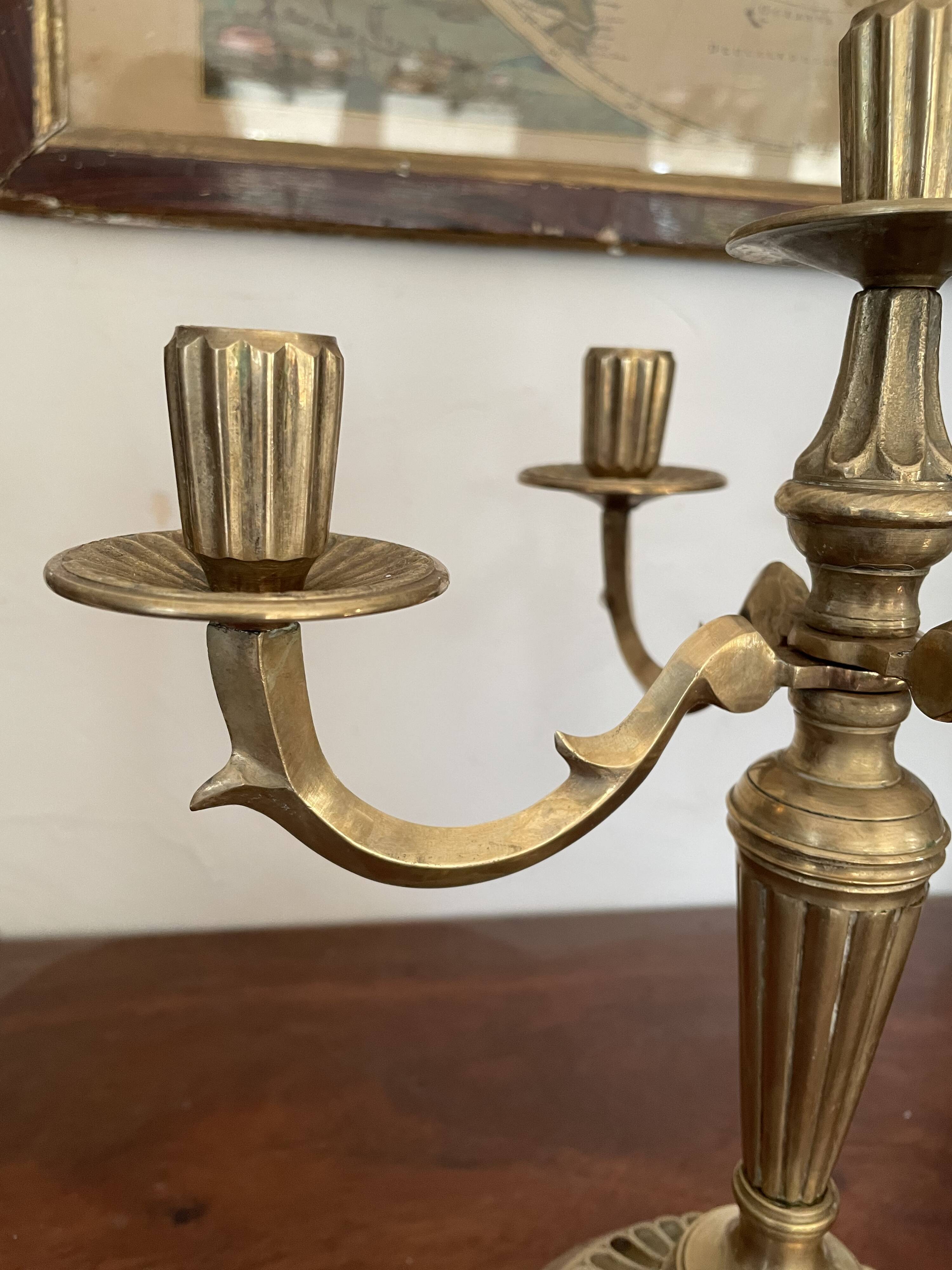Chandelier en laiton