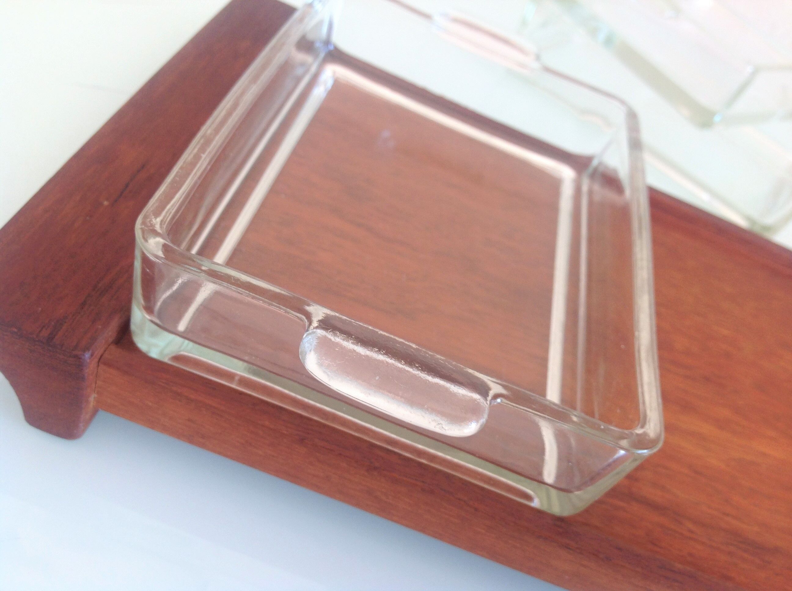 Servant tray in Scandinavian style teak / vintage 60s-70s