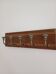 Wall-mounted coat rack 50 cm – 5 ceramic hooks in vintage style green