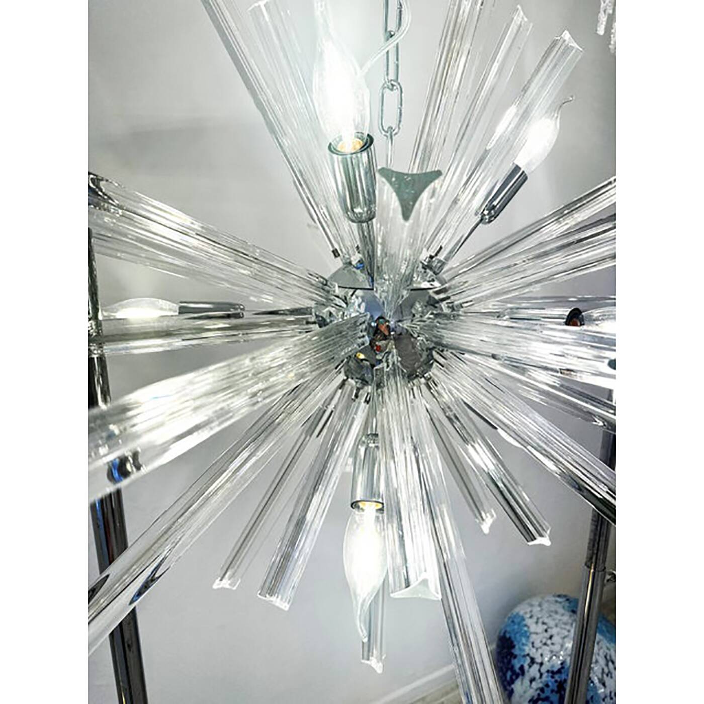 Sputnik “Triedro” Murano Glass Chandelier