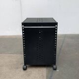 Postmodern perforated metal service trolley, 1980s