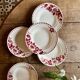 Set of 6 vintage deep plates Model Jane by Céranord