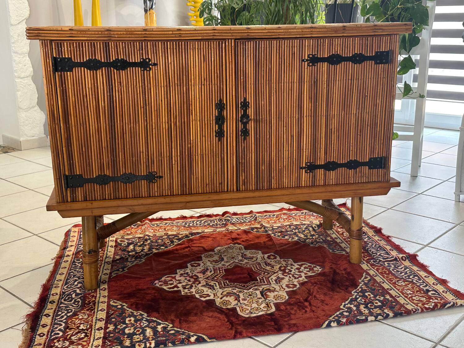 Enfilade Rattan by Adrien Audoux & Frida Minet 1960