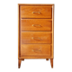 Commode vintage années 50 en bois – 4 tiroirs – pieds compas