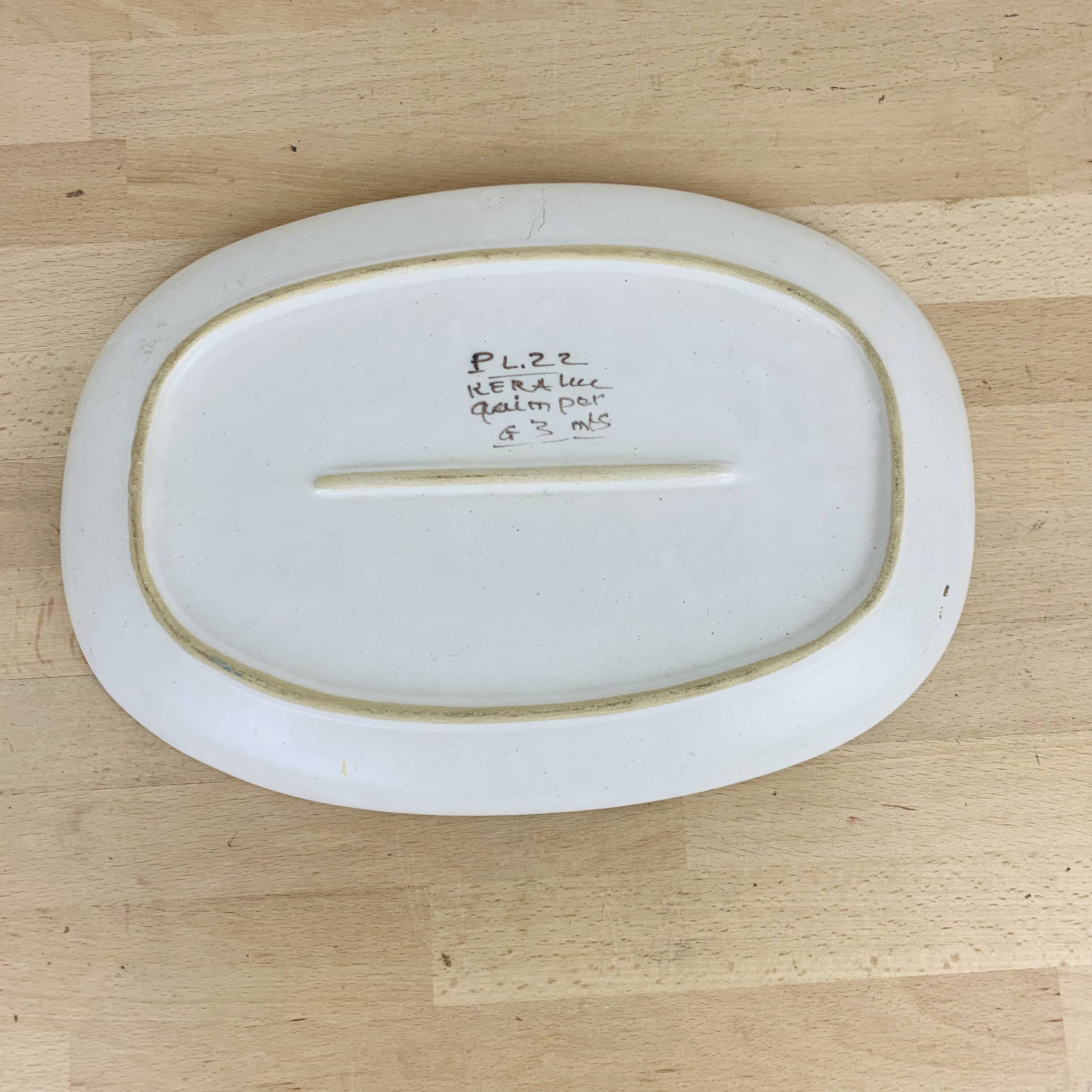 Keraluc Quimper ceramic dish