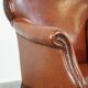Fully restored antique sheepskin armchair