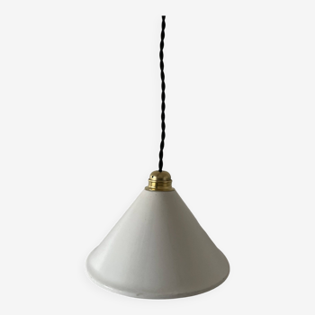 Lampshade, old conical metal pendant light
