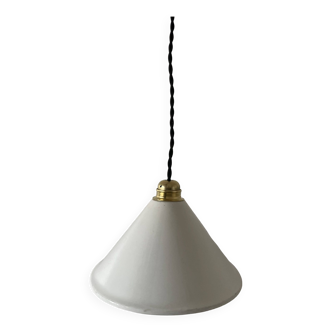 Lampshade, old conical metal pendant light