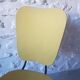 Chaise tubulaire vintage jaune