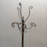 Brass Iron Hat and Coat Rack by Meazza in the Style of Piero Fornasetti, It