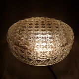 Round ceiling in cast glass vintage