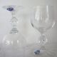 6 Bohemian Crystal Etched Wine Glasses
