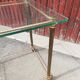 Brass and glass coffee table