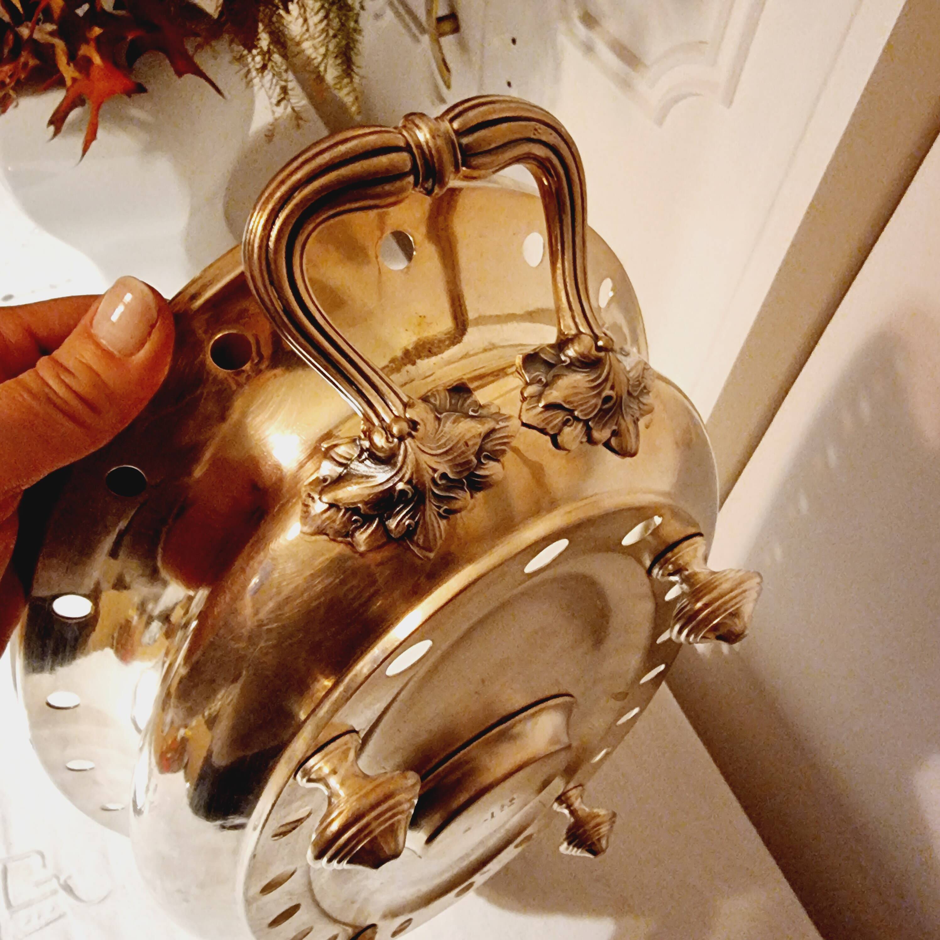 Christofle Plate Warmer Silver Metal large oval format 19th century L'Alfenide et Gallia