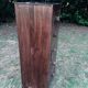 Chiffonnier commode haute bois massif éxotique palissandre 5 tiroirs
