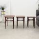 Set of three rosewood tables, Danish design, 60's, production: Denmark