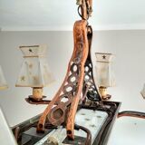 Rectangular chandelier 8 petitot